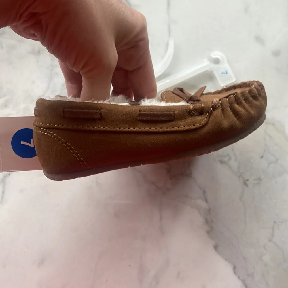 Cat and‎ Jack Moccasins toddler size 7 Celina Dark Chestnut